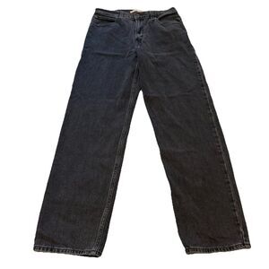 Levi’s Big E Dad Jeans Women’s Size 27 Black Washed Charcoal High Rise Fit 28x30